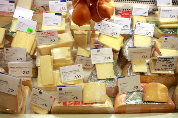 Foto der Käsetheke